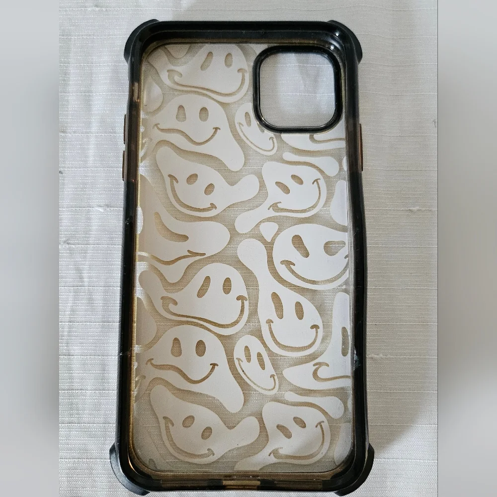 Casetify Black and Yellow Smiley Iphone 11 Pro Max Case